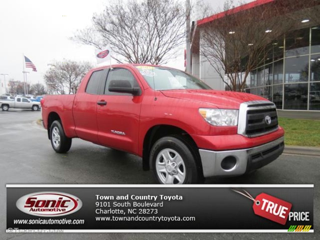 2011 Tundra Double Cab - Barcelona Red Metallic / Black photo #1