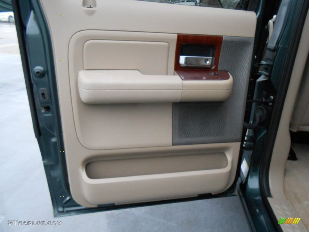 2005 F150 Lariat SuperCrew - Aspen Green Metallic / Tan photo #25