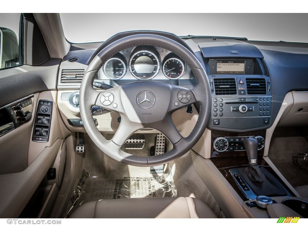 2010 Mercedes-Benz C 300 Luxury Almond/Mocha Dashboard Photo #77132521