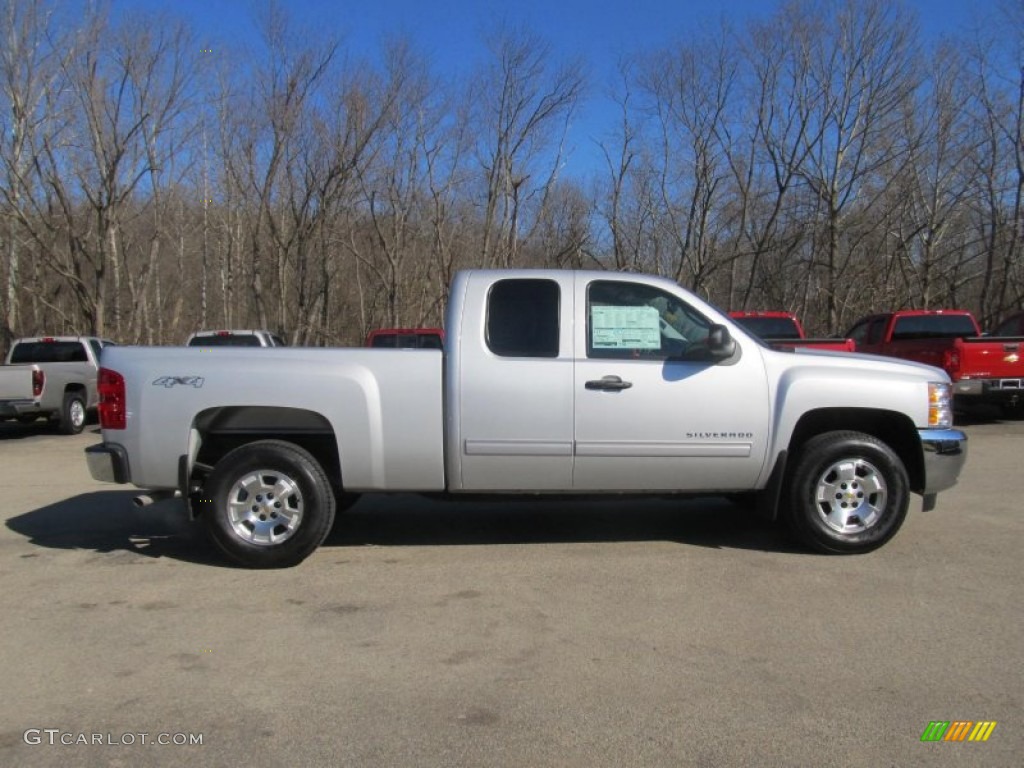 2013 Silverado 1500 LT Extended Cab 4x4 - Silver Ice Metallic / Ebony photo #9