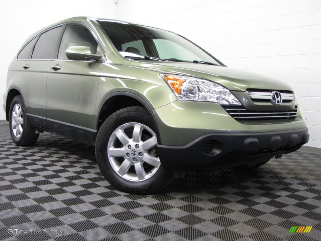 Green Tea Metallic 2009 Honda CR-V EX-L 4WD Exterior Photo #77133094