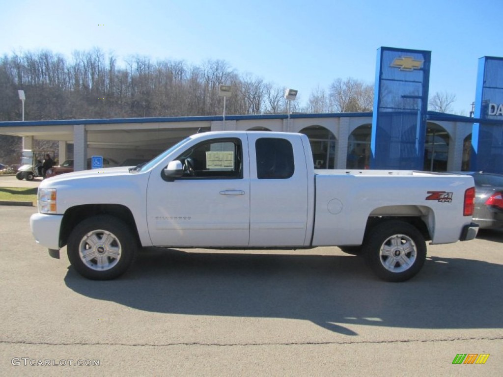 2013 Silverado 1500 LT Extended Cab 4x4 - Summit White / Ebony photo #2