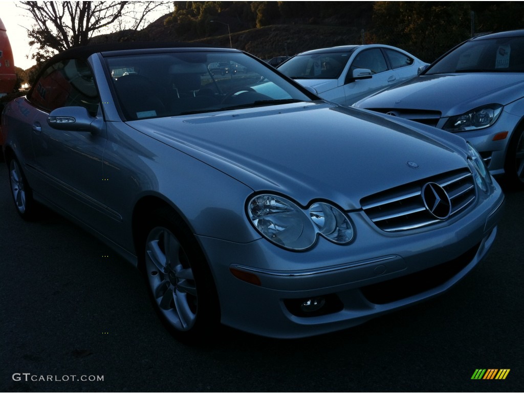 2009 CLK 350 Cabriolet - Iridium Silver Metallic / Black photo #1