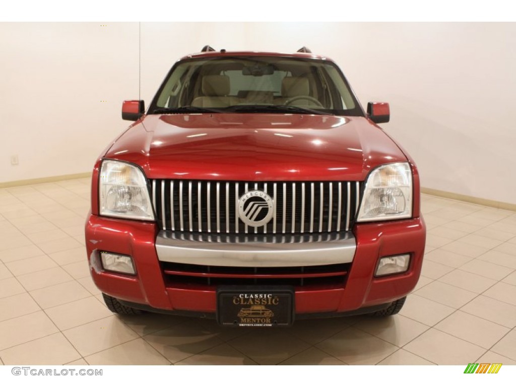 2007 Mountaineer AWD - Vivid Red / Camel photo #2
