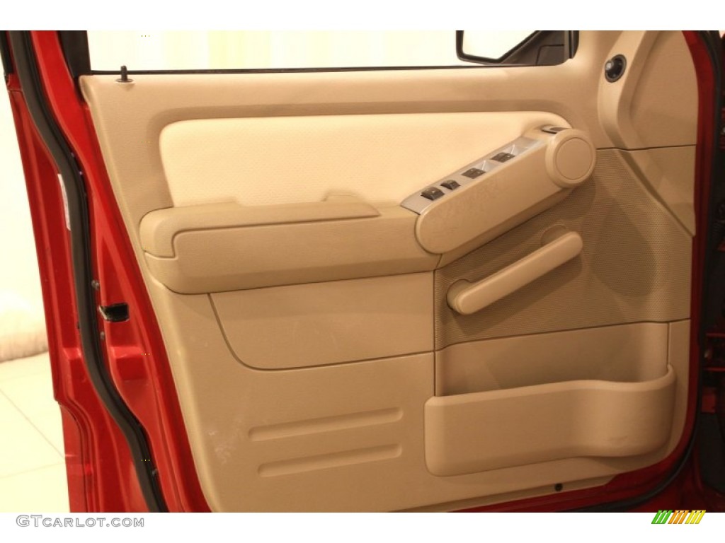 2007 Mountaineer AWD - Vivid Red / Camel photo #5