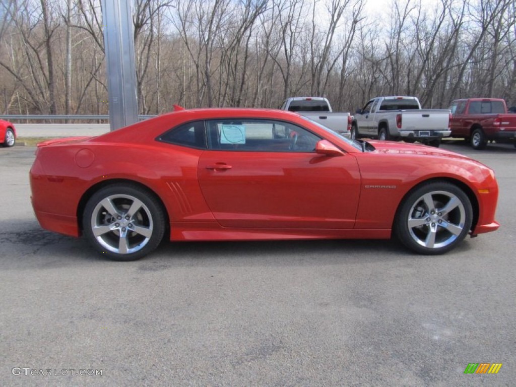 Inferno Orange Metallic 2013 Chevrolet Camaro LT/RS Coupe Exterior Photo #77135057
