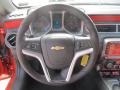 2013 Chevrolet Camaro Inferno Orange Interior Steering Wheel Photo