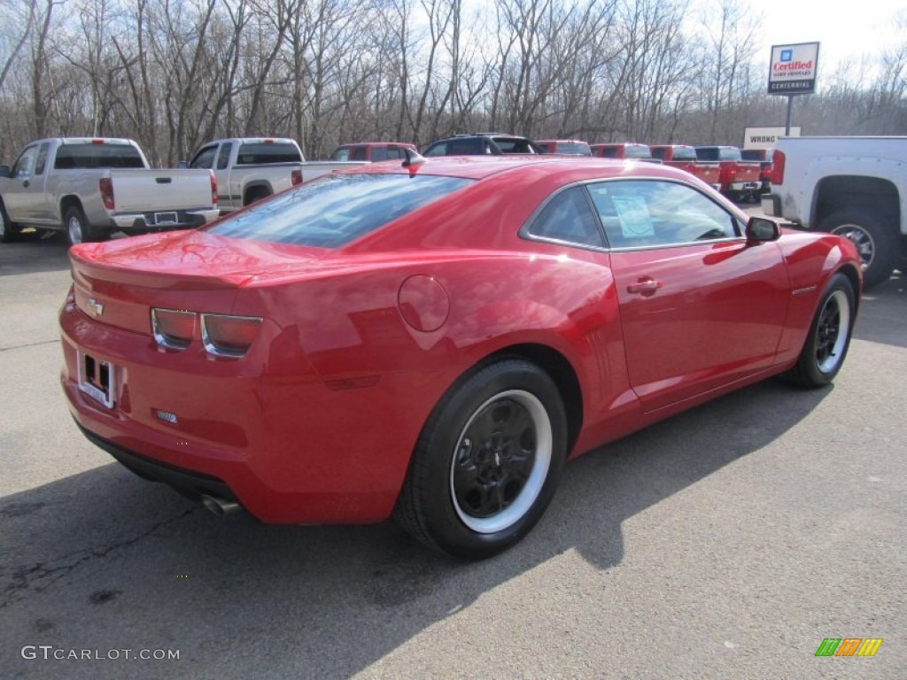 2013 Camaro LS Coupe - Victory Red / Black photo #6