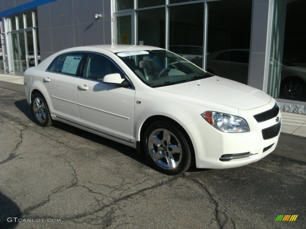 White 2008 Chevrolet Malibu LT Sedan Exterior Photo #77135496