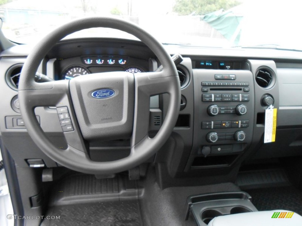 2013 Ford F150 XL Regular Cab Steel Gray Dashboard Photo #77137088