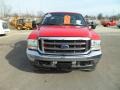 2002 Red Clearcoat Ford F250 Super Duty Lariat SuperCab 4x4  photo #3