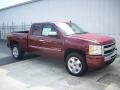 2009 Deep Ruby Red Metallic Chevrolet Silverado 1500 LT Extended Cab  photo #1