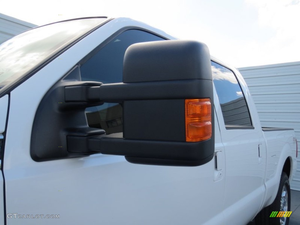 2012 F250 Super Duty Lariat Crew Cab 4x4 - White Platinum Metallic Tri-Coat / Black photo #12