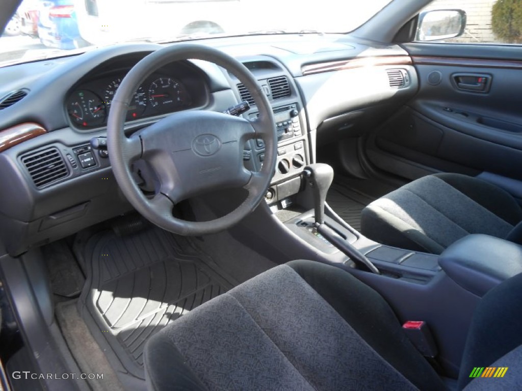Charcoal Interior 2000 Toyota Solara Se V6 Coupe Photo