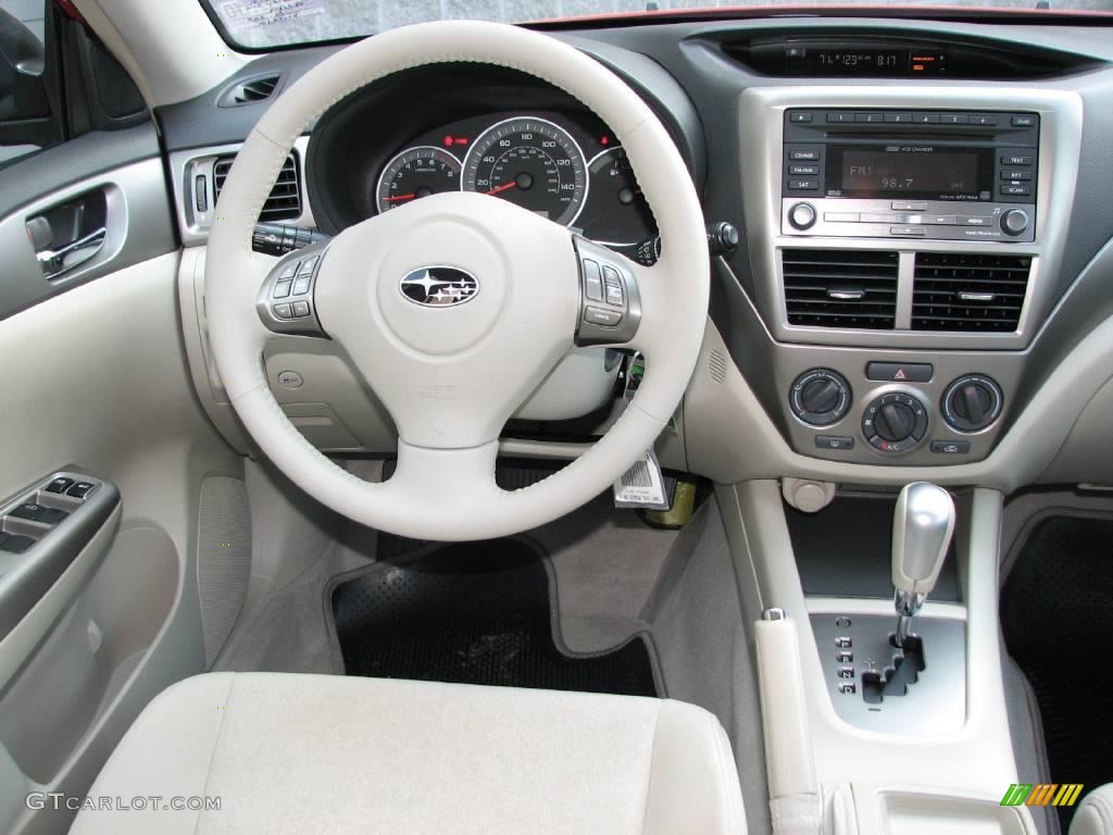 2008 Impreza 2.5i Wagon - Lightning Red / Ivory photo #15