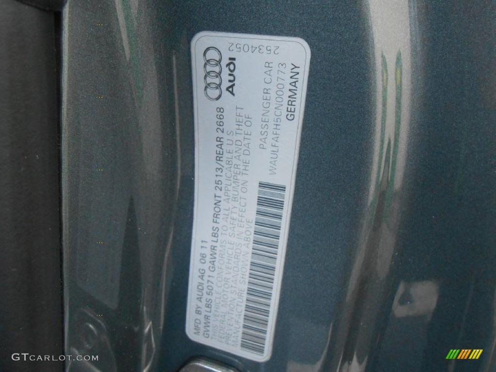 2012 A5 2.0T quattro Cabriolet - Monsoon Gray Metallic / Black photo #28