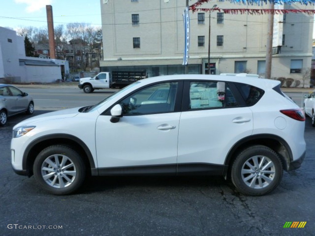 Crystal White Pearl Mica 2013 Mazda CX-5 Sport AWD Exterior Photo #77143121