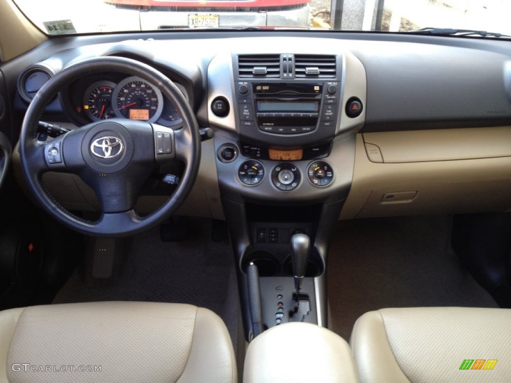 2010 Toyota RAV4 Limited 4WD Sand Beige Dashboard Photo #77143328