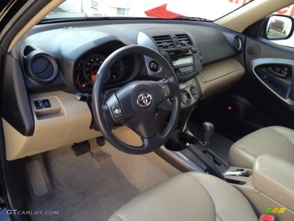 Sand Beige Interior 2010 Toyota RAV4 Limited 4WD Photo #77143382