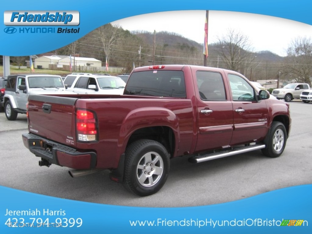 2009 Sierra 1500 Denali Crew Cab AWD - Sonoma Red Metallic / Ebony photo #7