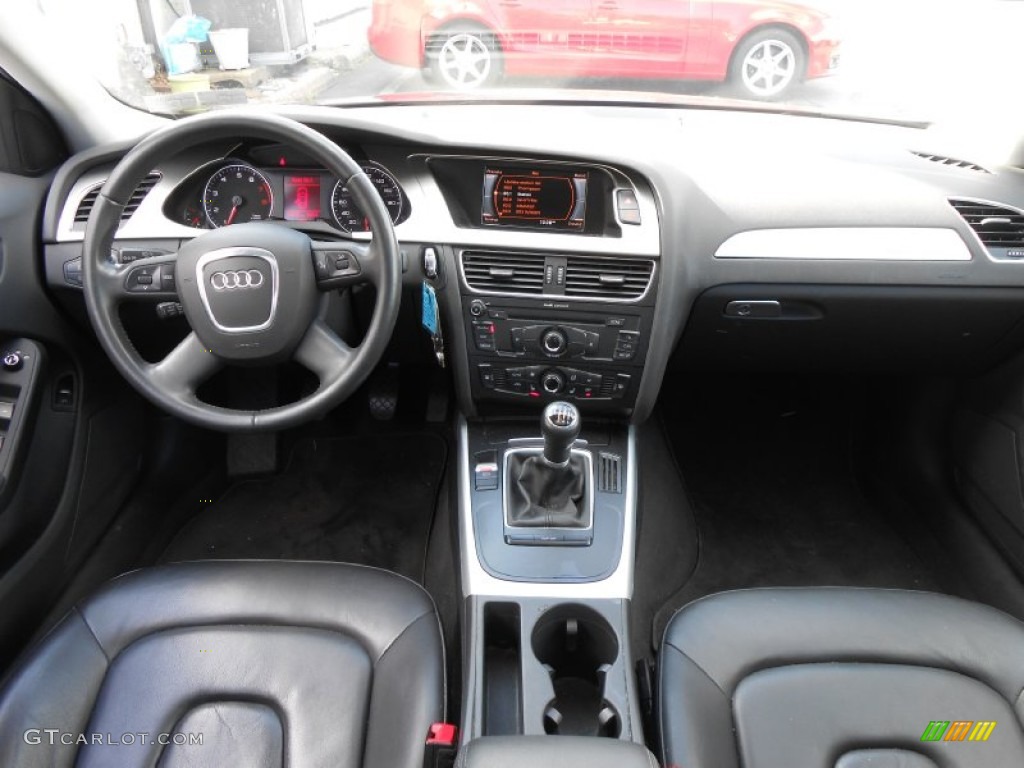 2009 Audi A4 2.0T Premium quattro Sedan Black Dashboard Photo #77143520