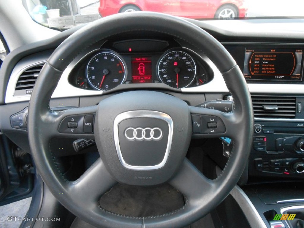 2009 Audi A4 2.0T Premium quattro Sedan Steering Wheel Photos
