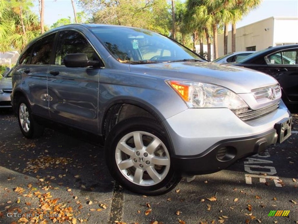 2008 CR-V EX - Glacier Blue Metallic / Gray photo #4