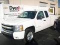 2009 Summit White Chevrolet Silverado 1500 LT Extended Cab 4x4  photo #1