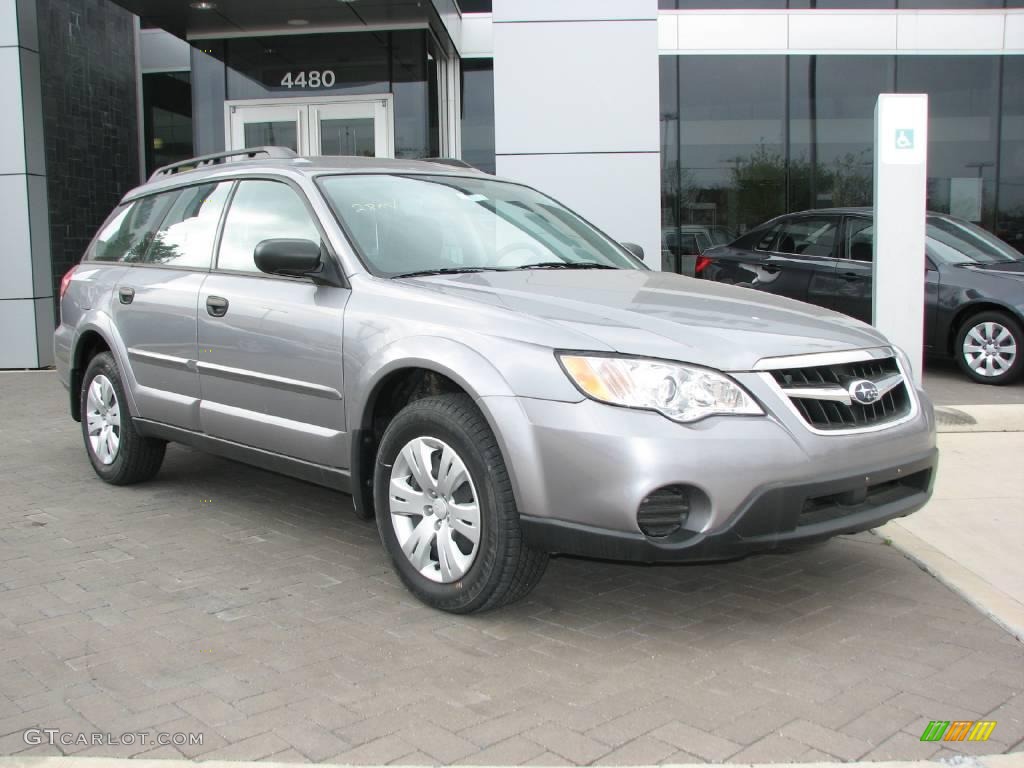 2008 Outback 2.5i Wagon - Quartz Silver Metallic / Off Black photo #1