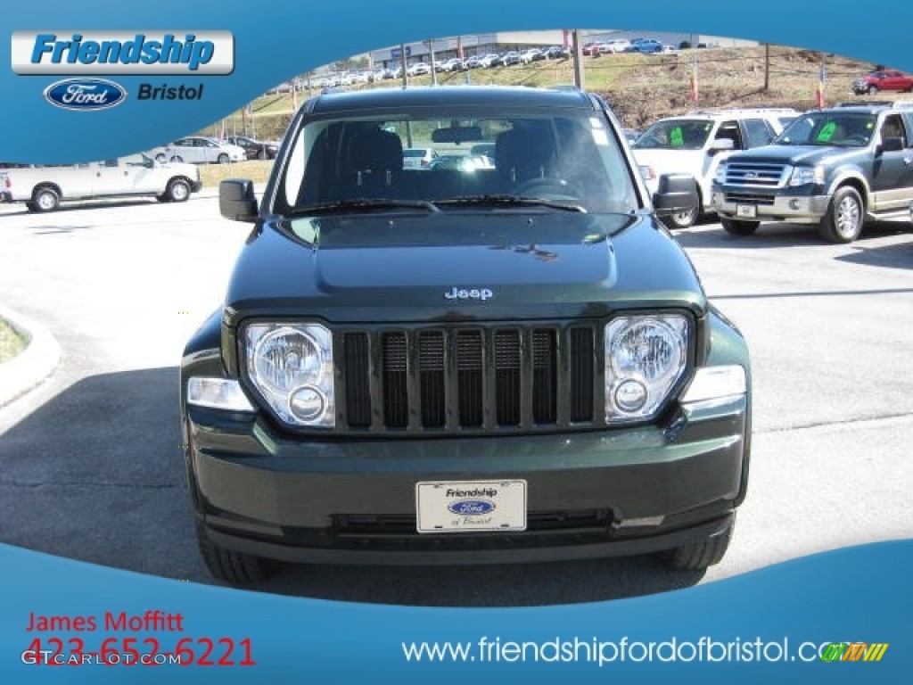 2011 Liberty Sport 4x4 - Natural Green Metallic / Dark Slate Gray photo #3