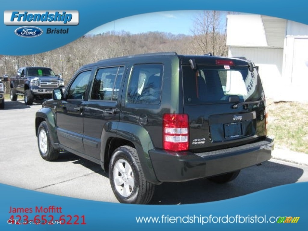 2011 Liberty Sport 4x4 - Natural Green Metallic / Dark Slate Gray photo #8