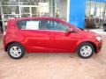 2013 Crystal Red Tintcoat Chevrolet Sonic LT Hatch  photo #3