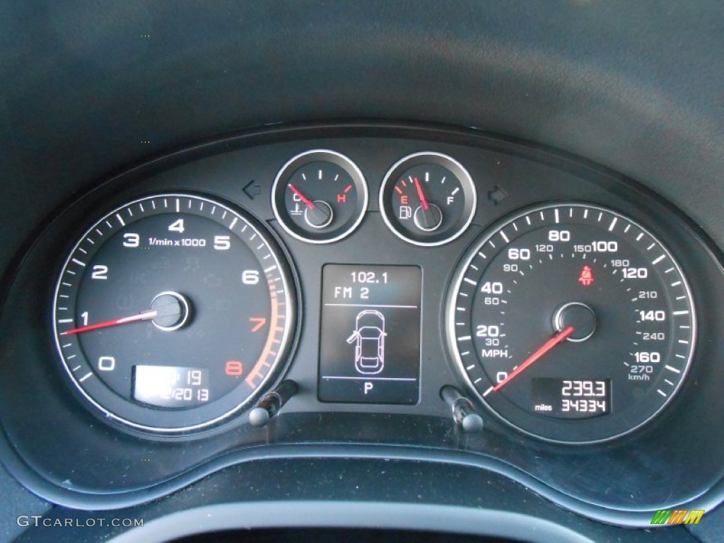 2010 Audi A3 2.0 TFSI Gauges Photo #77145455