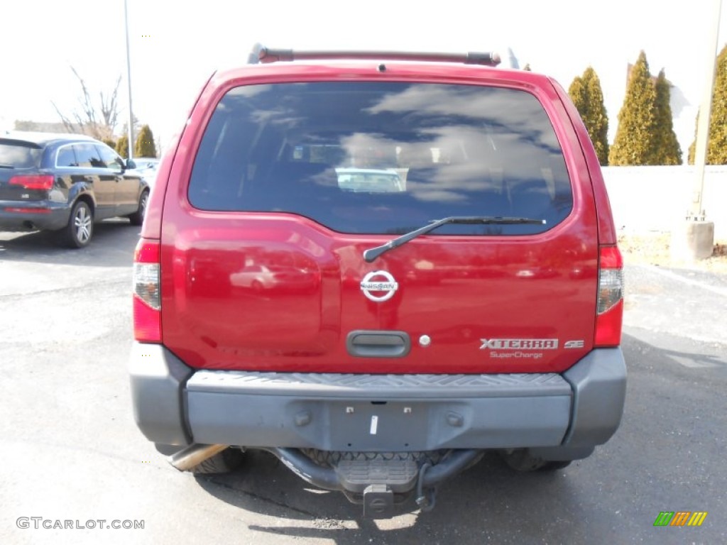 2002 Xterra SE V6 SC 4x4 - Molten Lava Metallic / Gray Celadon photo #6