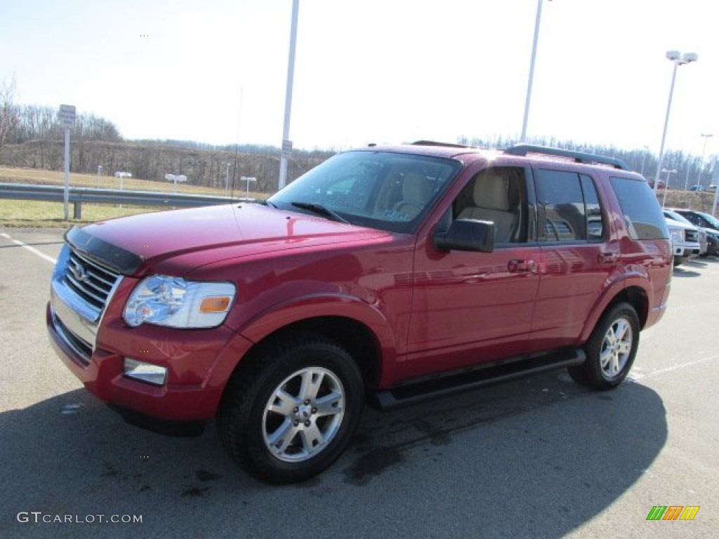 Sangria Red Metallic 2009 Ford Explorer XLT 4x4 Exterior Photo #77145769