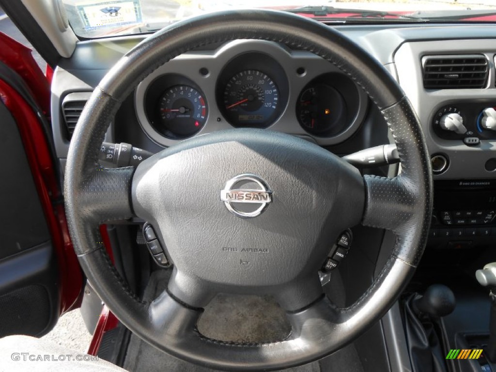 2002 Nissan Xterra SE V6 SC 4x4 Gray Celadon Steering Wheel Photo #77145966
