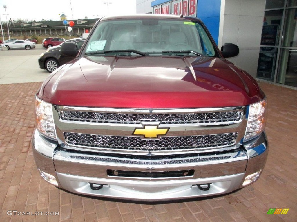 2013 Silverado 1500 LT Extended Cab 4x4 - Deep Ruby Metallic / Light Titanium/Dark Titanium photo #15