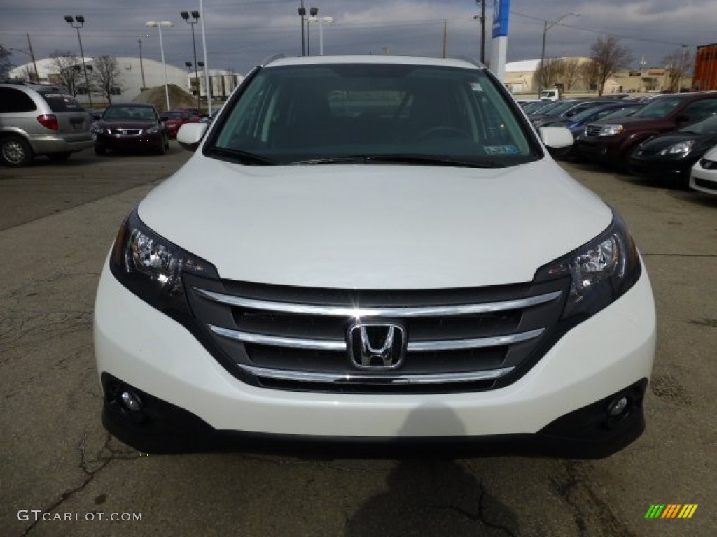 2013 CR-V EX-L AWD - White Diamond Pearl / Black photo #7
