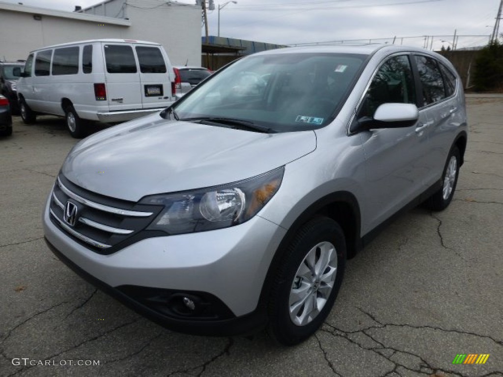 2013 CR-V EX AWD - Alabaster Silver Metallic / Gray photo #8