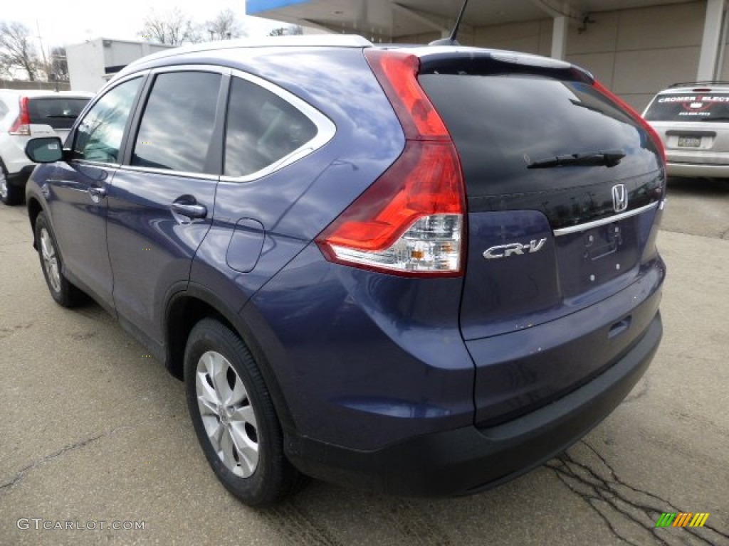 2013 CR-V EX-L AWD - Twilight Blue Metallic / Gray photo #2