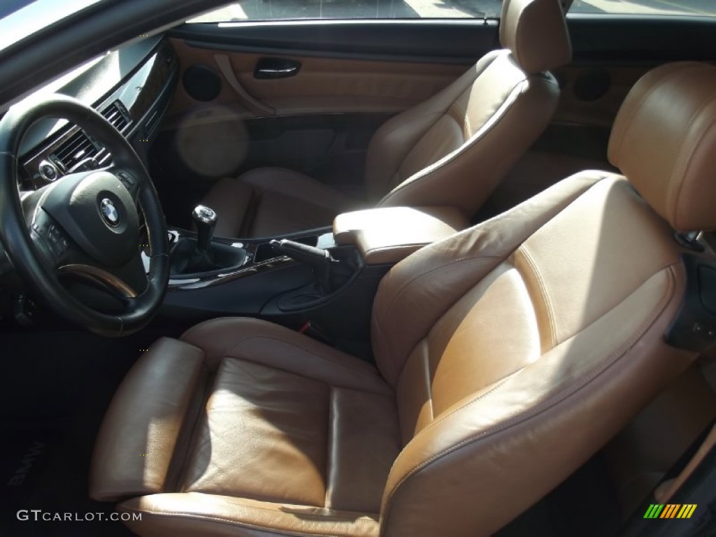 2007 3 Series 335i Coupe - Jet Black / Saddle Brown/Black photo #12