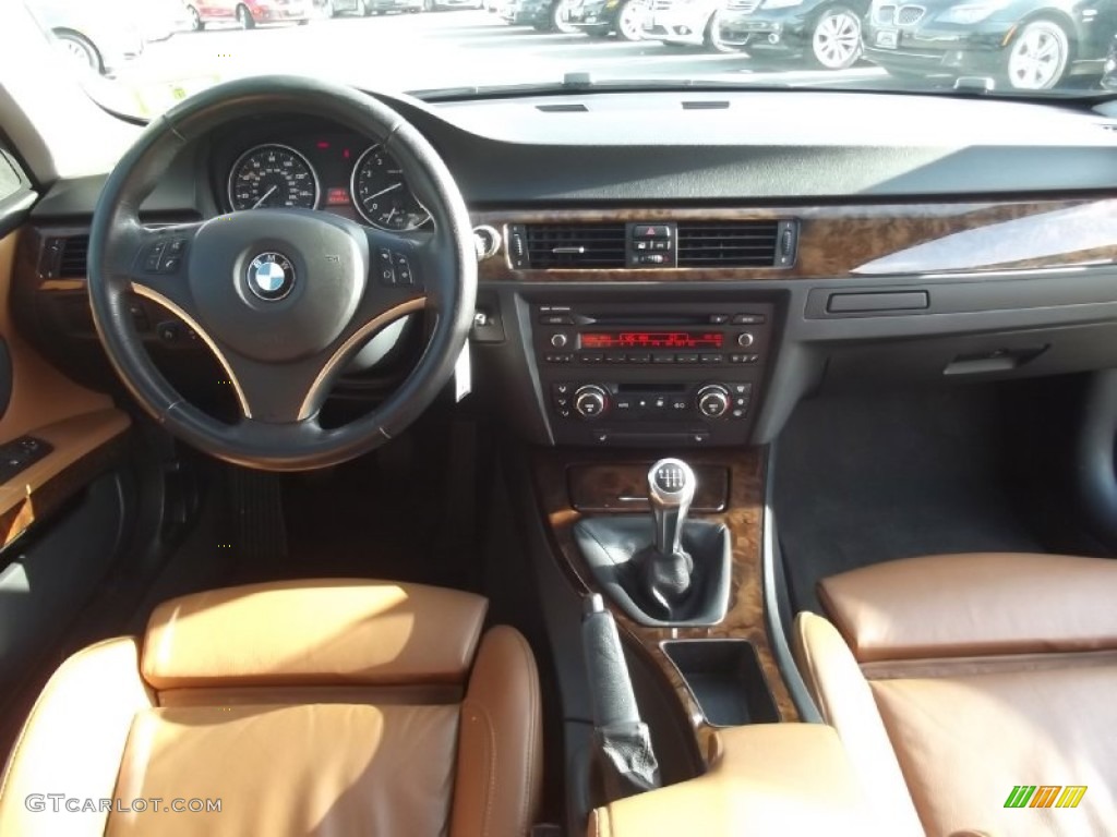 2007 3 Series 335i Coupe - Jet Black / Saddle Brown/Black photo #15