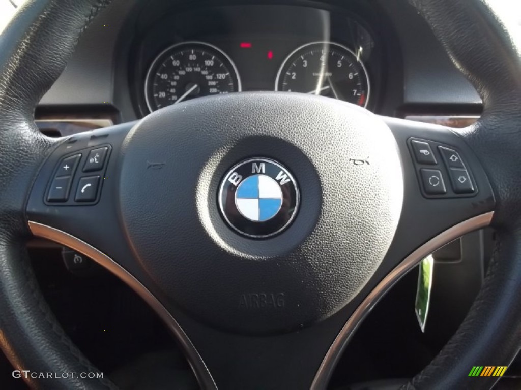 2007 3 Series 335i Coupe - Jet Black / Saddle Brown/Black photo #27
