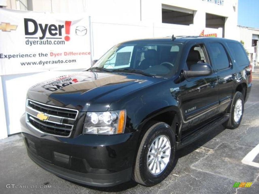 2009 Tahoe Hybrid - Black / Ebony photo #1