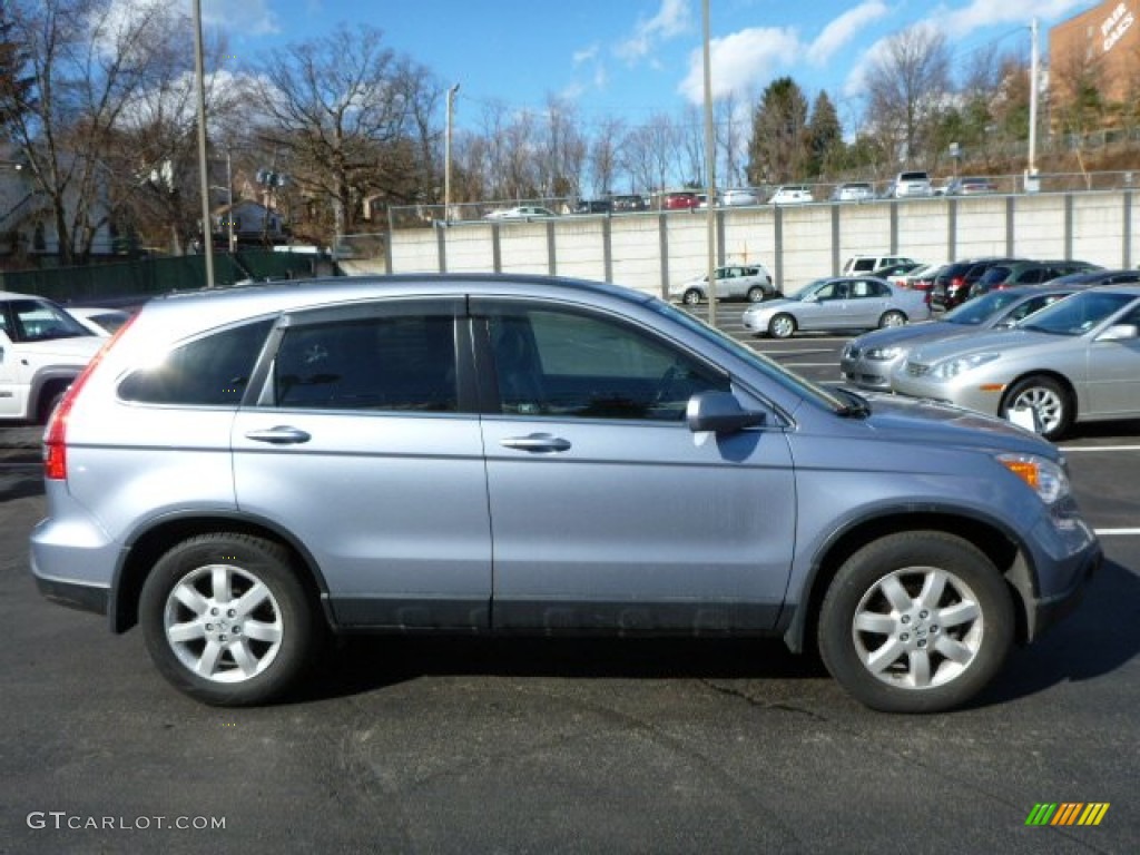 2008 CR-V EX-L 4WD - Glacier Blue Metallic / Gray photo #12