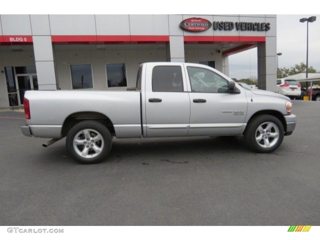 2006 Ram 1500 SLT Quad Cab - Bright Silver Metallic / Medium Slate Gray photo #8