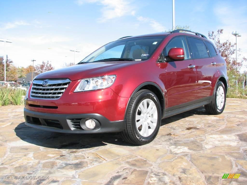 2009 Tribeca Limited 5 Passenger - Ruby Red Pearl / Desert Beige photo #2