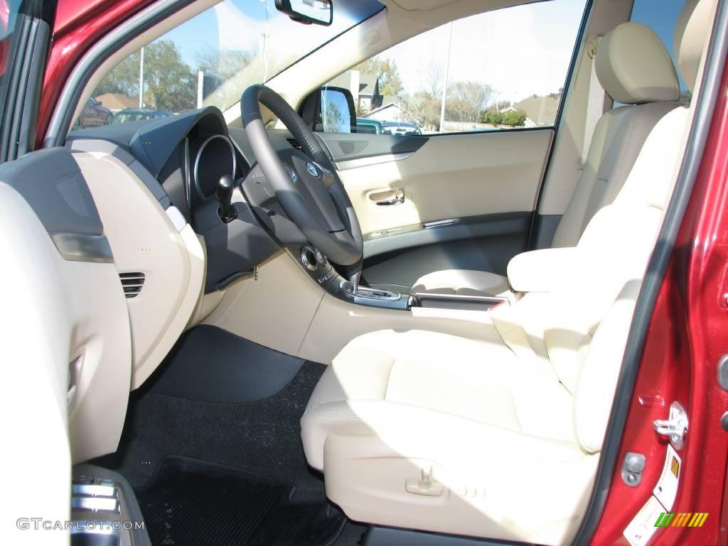 2009 Tribeca Limited 5 Passenger - Ruby Red Pearl / Desert Beige photo #5