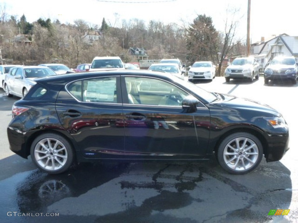 Obsidian Black 2013 Lexus CT 200h Hybrid Exterior Photo #77150945