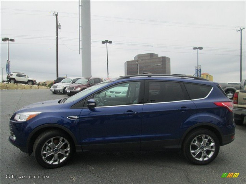 2013 Escape SEL 2.0L EcoBoost - Deep Impact Blue Metallic / Medium Light Stone photo #3